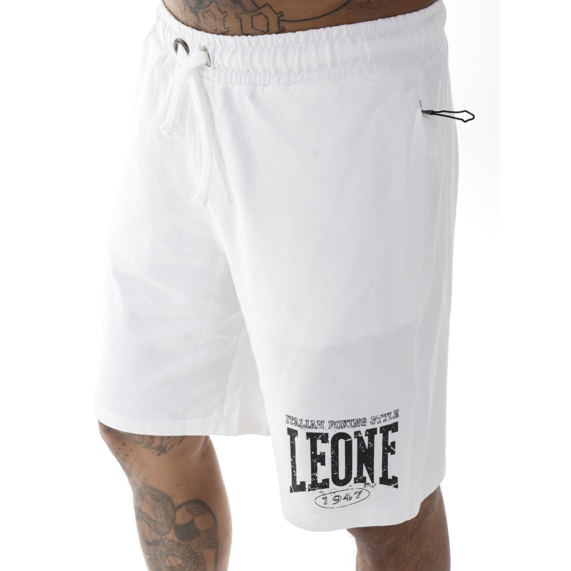 Pantalón corto de hombre Leone Boxing Legend de algodón sin cepillar