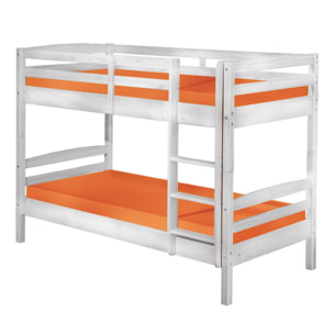 Letto a castello divisibile in 2 letti singoli, 102 x 148 x 210, Bianco