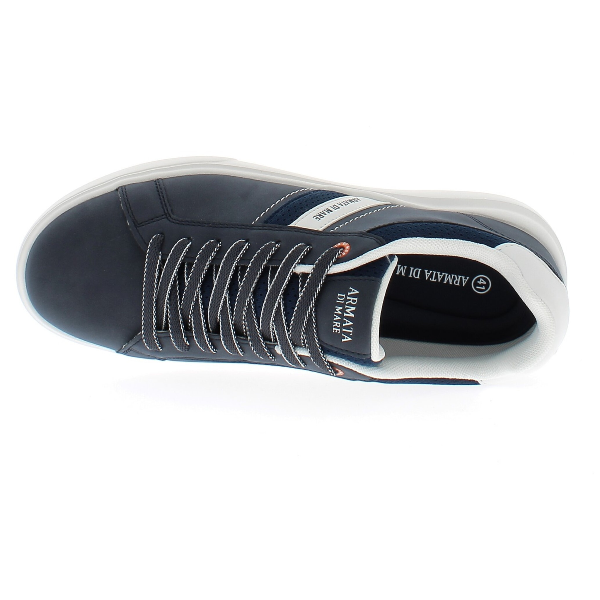 Armata di Mare Scarpe Uomo Court Sneakers Stringate con Soletta Rimovibile in Memory Foam AMU 1D935 Navy