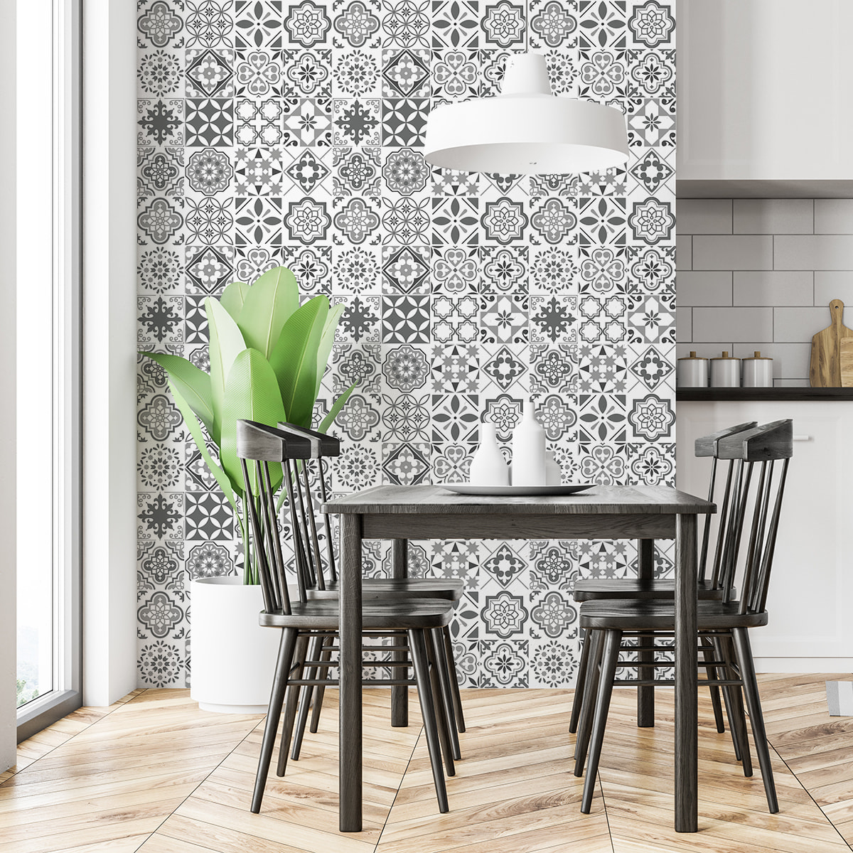 Stickers muraux - Sticker Mural Carrelage adhésif Cuisine Salle de Bain - 60 STICKERS CARRELAGES AZULEJOS CERAFINA