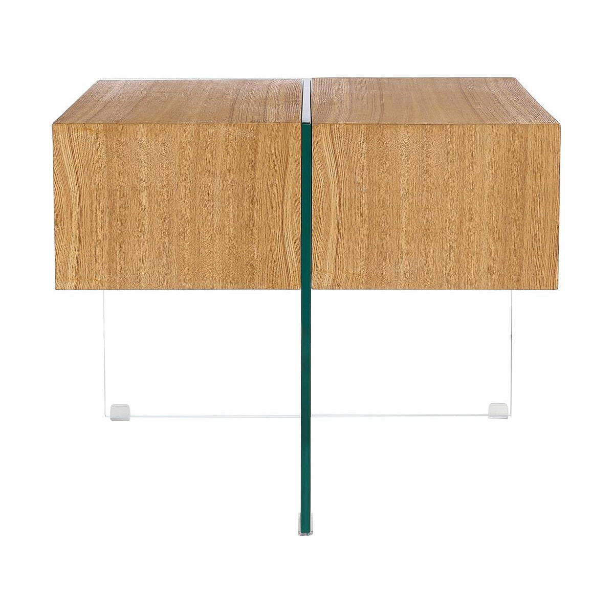 Table basse "Venezia" - 60 x 60 x 50 cm -  Finition chêne