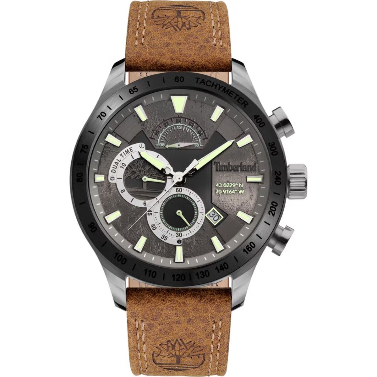 Reloj Timberland TDWGF2100202 Hombre Analogico Cuarzo con Correa de Cuero