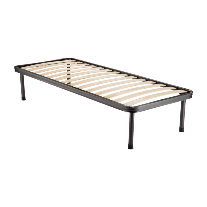 Rete letto singolo Ischia, Rete ortopedica a 14 doghe, 100% Made in Italy, 80x190h30 cm