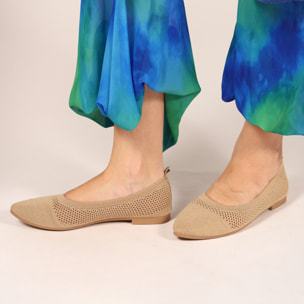 Ballerine in tessuto traforate