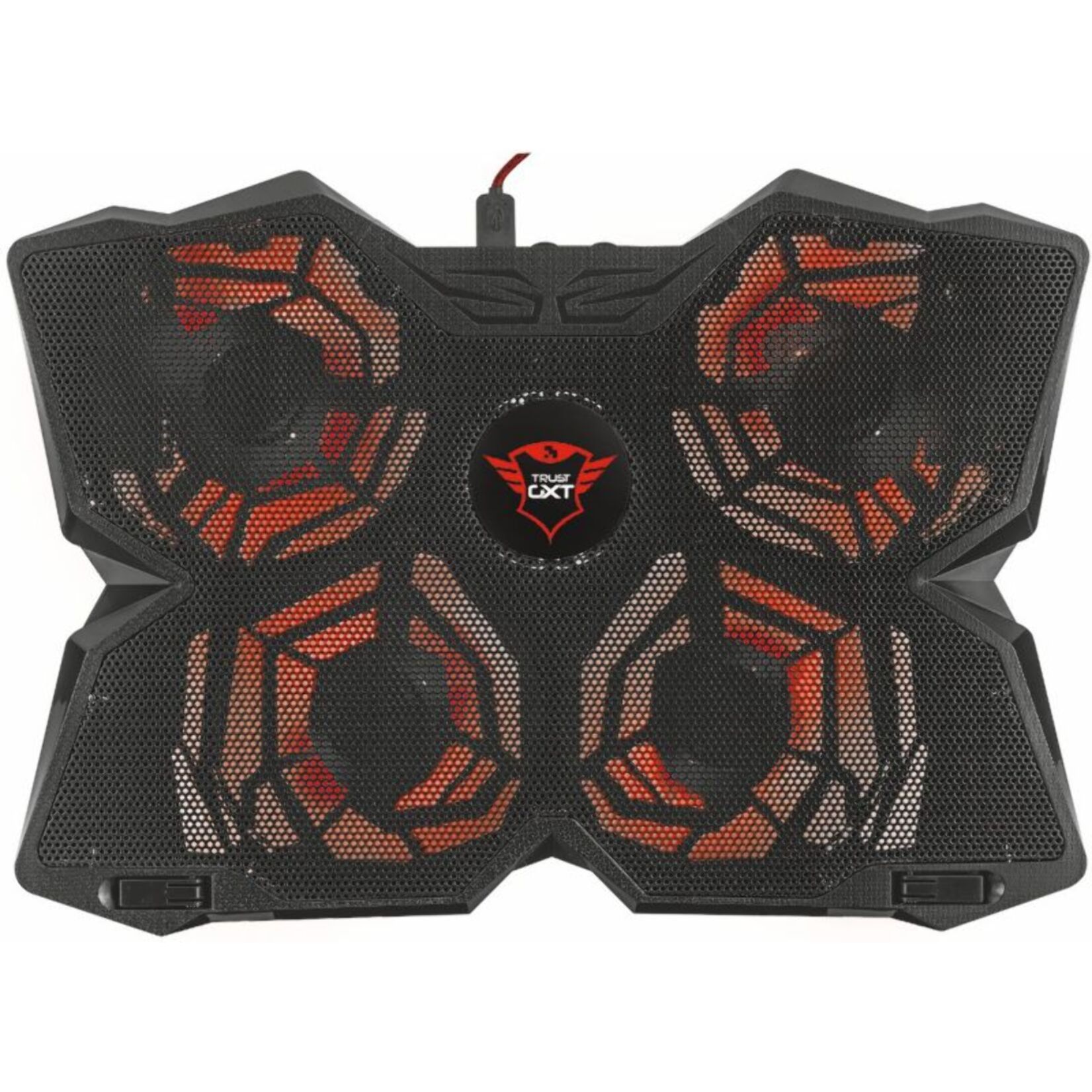 Support PC TRUST Gaming GXT278 4 ventilateurs