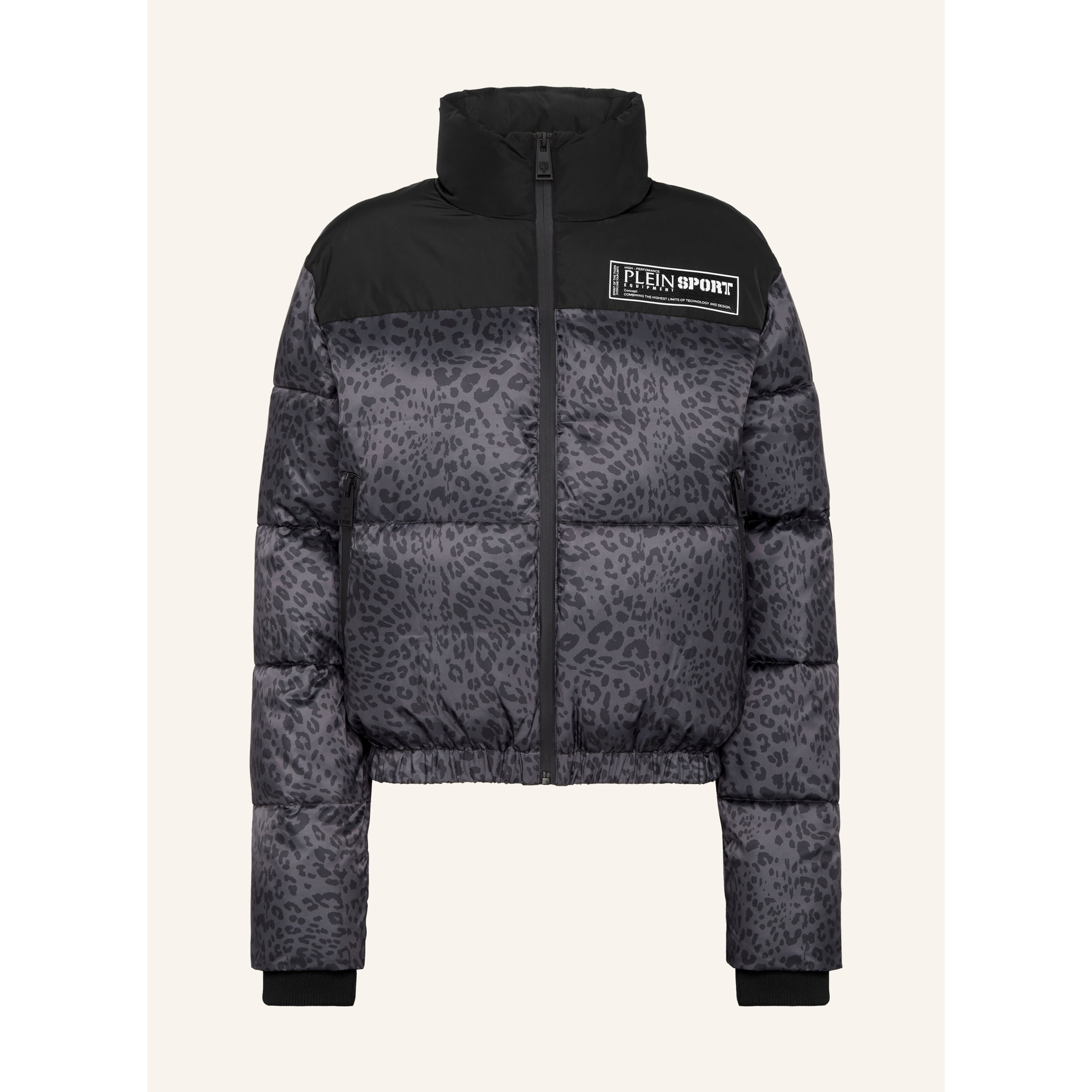 PLEIN SPORT Down Jacket LEOPARD
