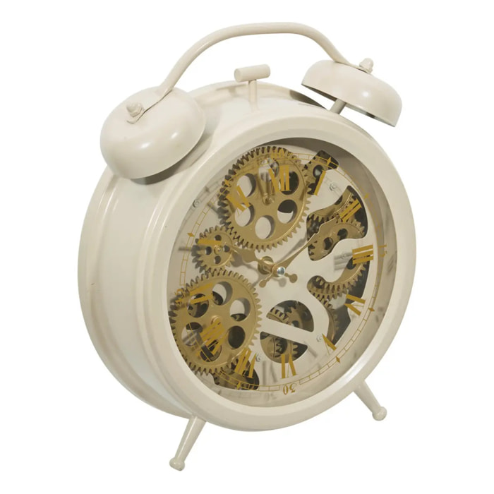 Horloge mécanique à poser Janis D26x33,5cm sable