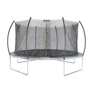 Trampoline rond Ø 430cm gris avec filet de protection intérieur - Venus Inner – Nouveau modèle - trampoline de jardin 4.30m 430 cm |Design | Qualité PRO. | Normes EU.