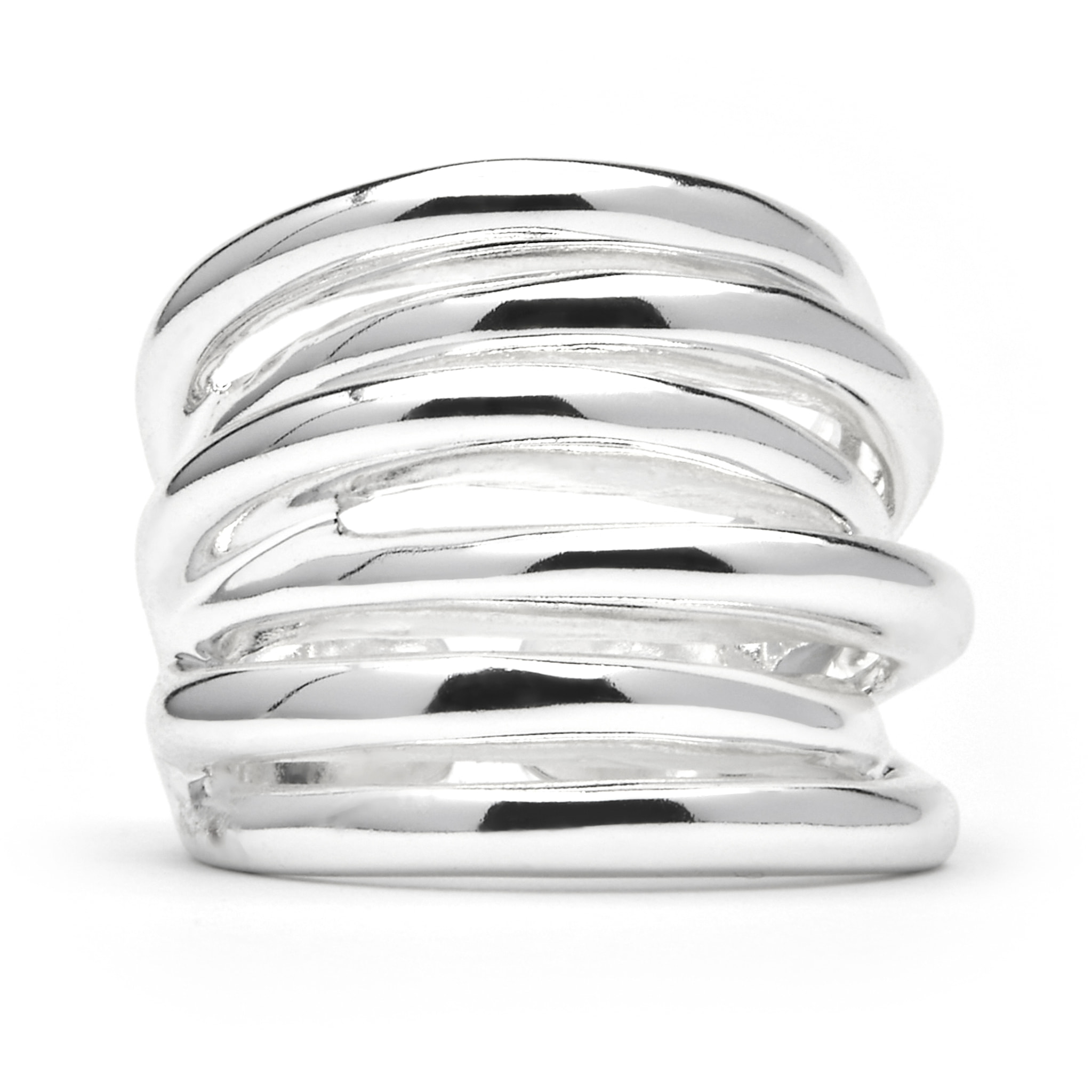 Anillo acabado en rodio