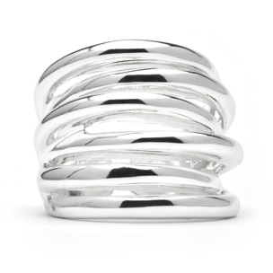 Anillo acabado en rodio