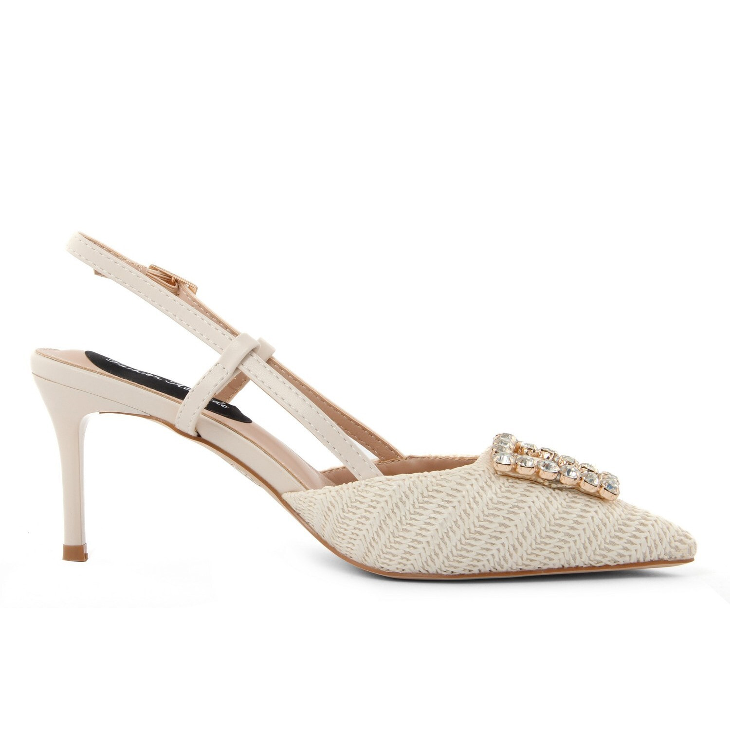 Slingback Donna colore Bianco-Altezza tacco:8cm