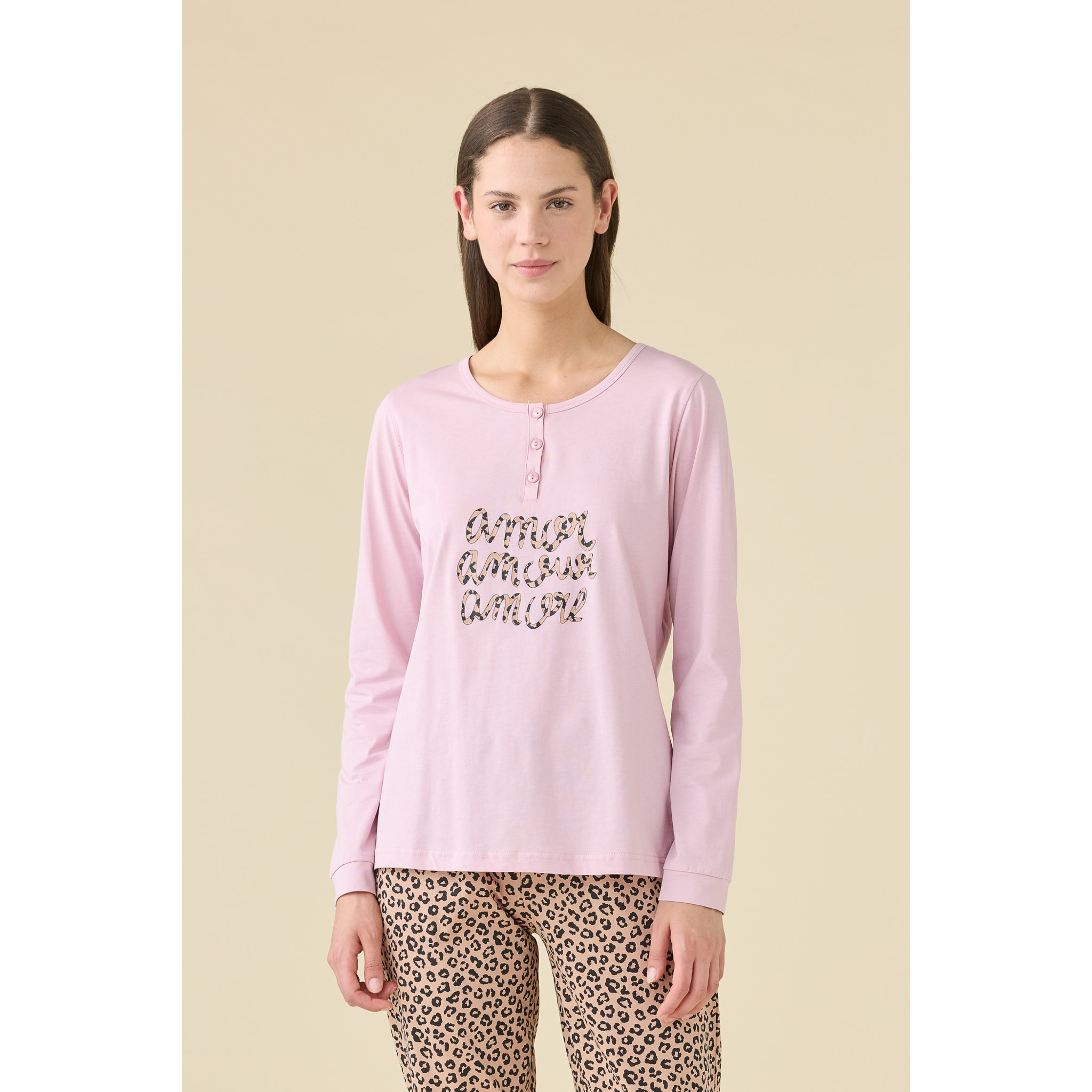 Pigiama donna estivo in cotone articolo animalier. Noidinotte