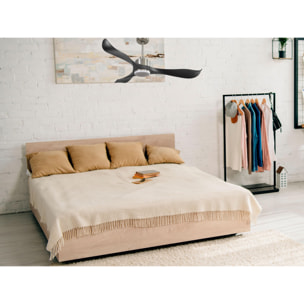 Ventilador de techo Reversible Termostato Dimable Wifi Motor DC Techos Inclinados Mando a Distancia Luz tres tonos Adaptador 2/3 Aspas Hypersilence Memoria UtilaD132C03LED65038 PURLINE