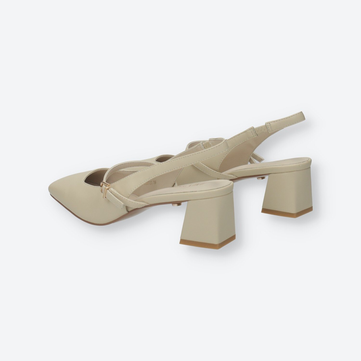 Décolleté sling back Donna Tata Italia Beige