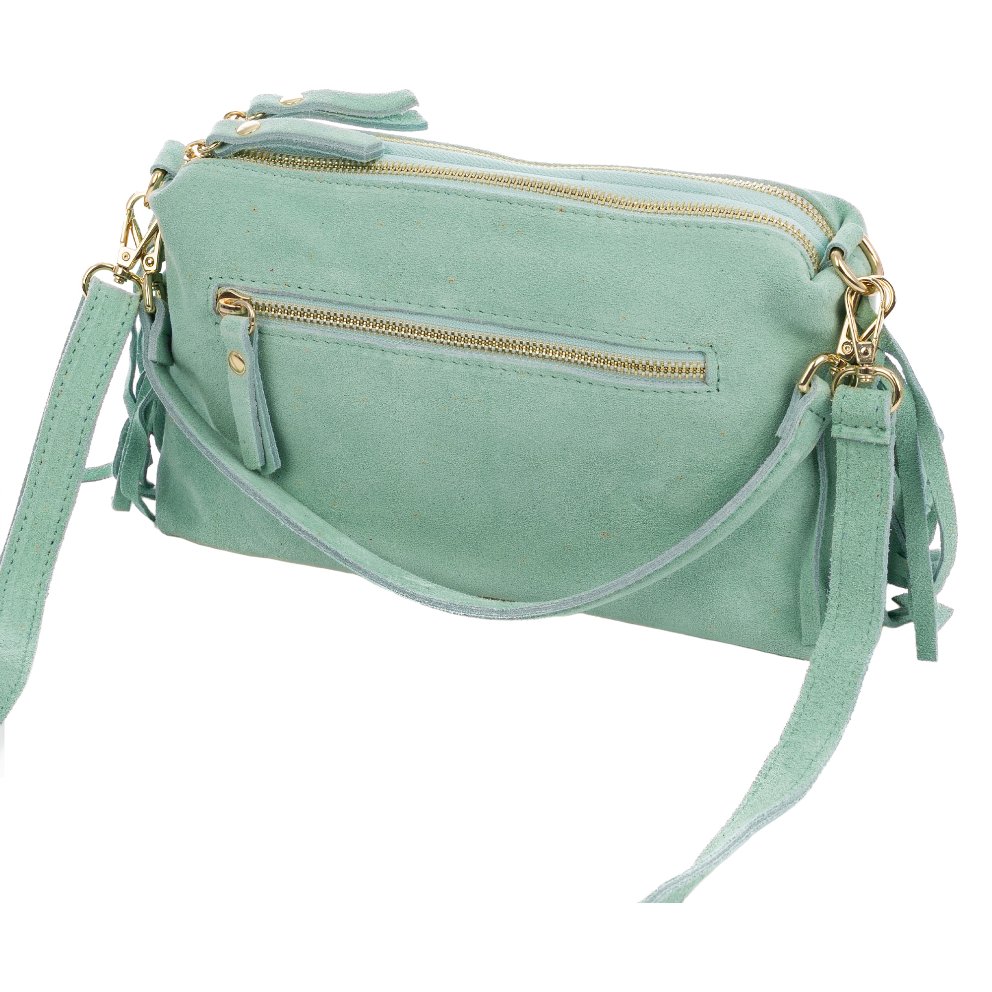 Benedetti Borsa a spalla Donna. Pelle autentica Suede