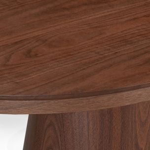 Table à manger extensible Tomasucci GLOMMA, en MDF finition noyer, 150/200/250 × 110 × 76 cm