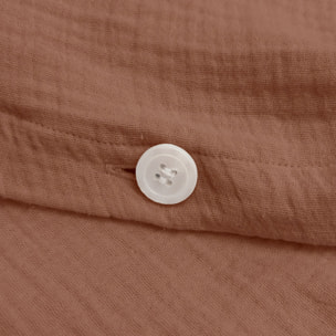 Parure de lit unie en coton, GAZE DE COTON
