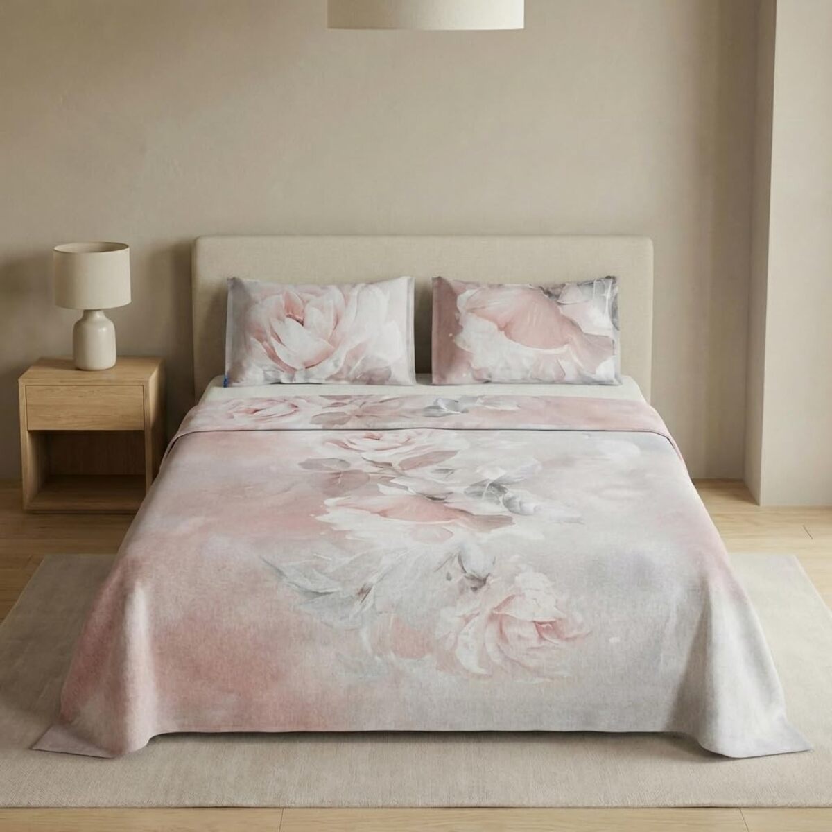 Set completo letto matrimoniale 100% cotone, 180x200 cm, con Stampa Digitale di Alta Qualità, Intrecci