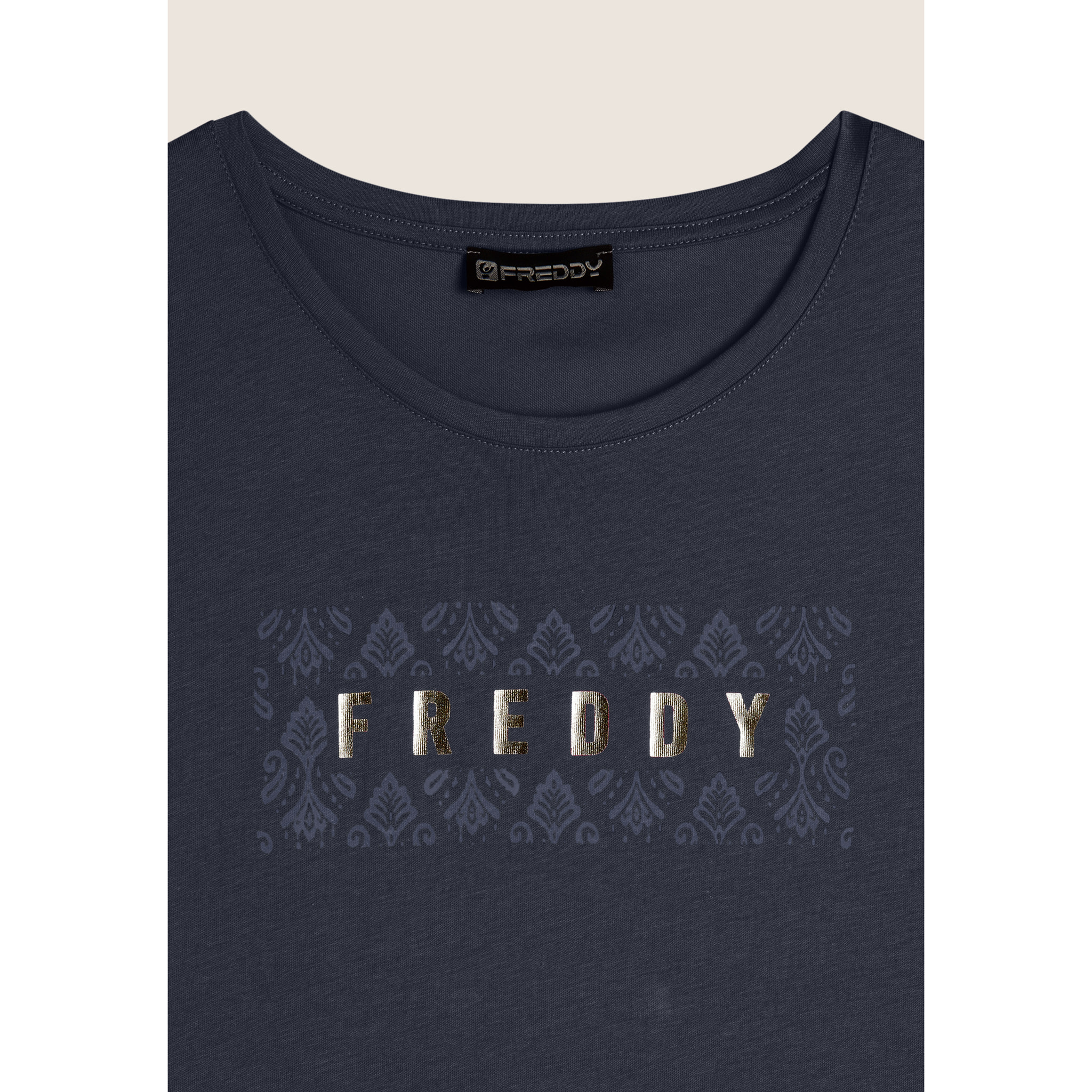 T-shirt in jersey leggero con grafica floreale