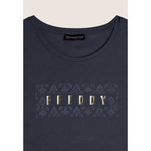 T-shirt in jersey leggero con grafica floreale