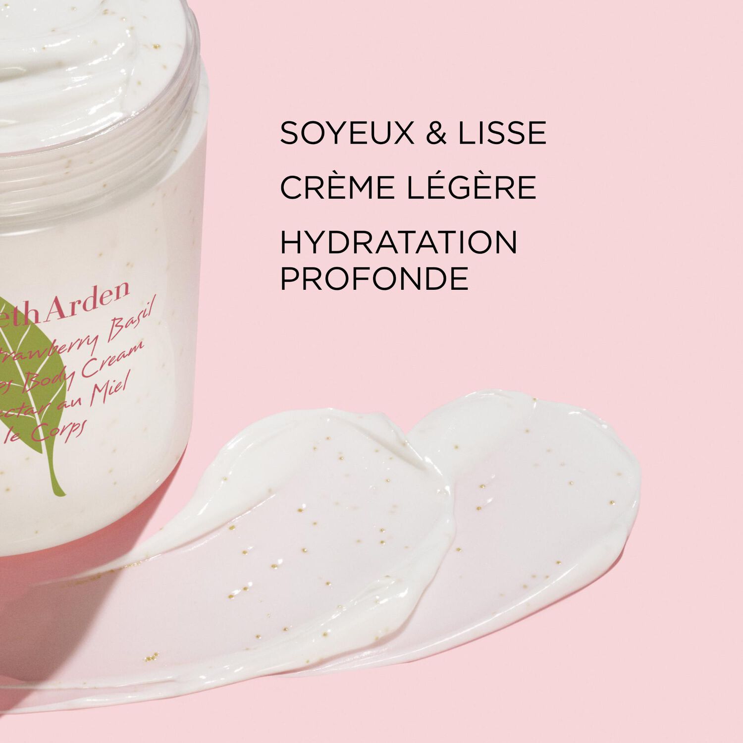 Green Tea Strawberry Basil Honey Drops - Crème Corps 500ml