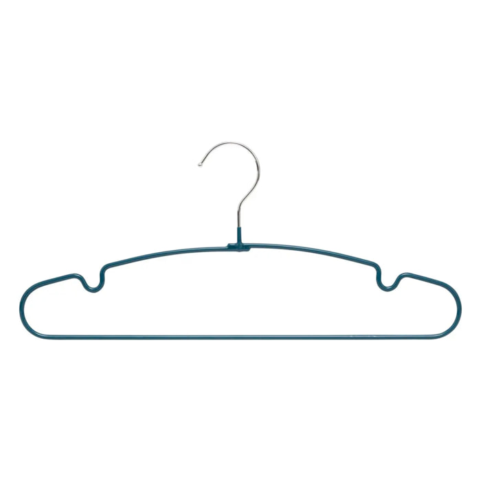 Set de 10 cintres ronds métal PVC