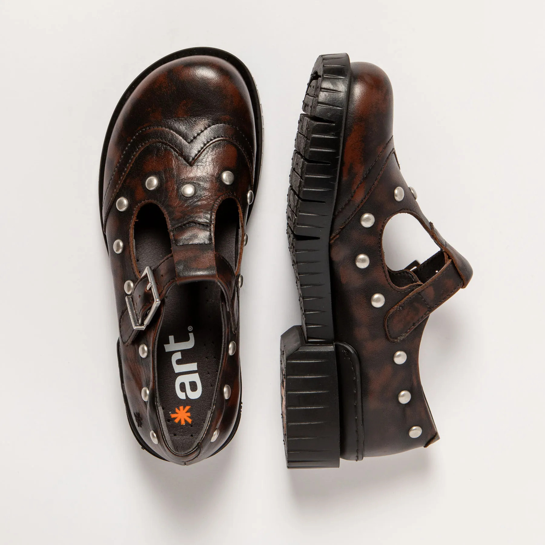 Zapatos 1834S ASPORT CASTAGNA /OXFORD color Castagna