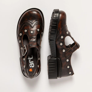 Zapatos 1834S ASPORT CASTAGNA /OXFORD color Castagna