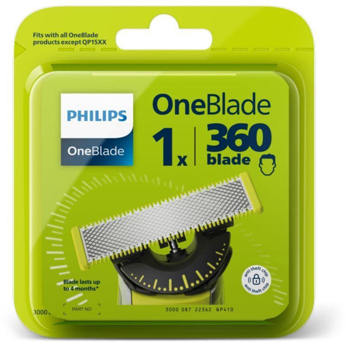 Tête de rasoir PHILIPS One Blade Pack 1 lame 360