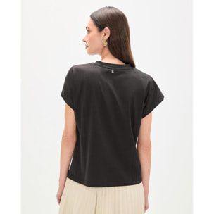 Maglietta pappagallo con piume