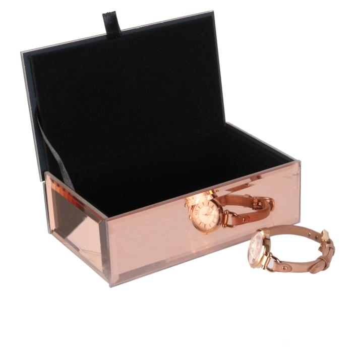 Boite A Bijoux Miroir Cuivre