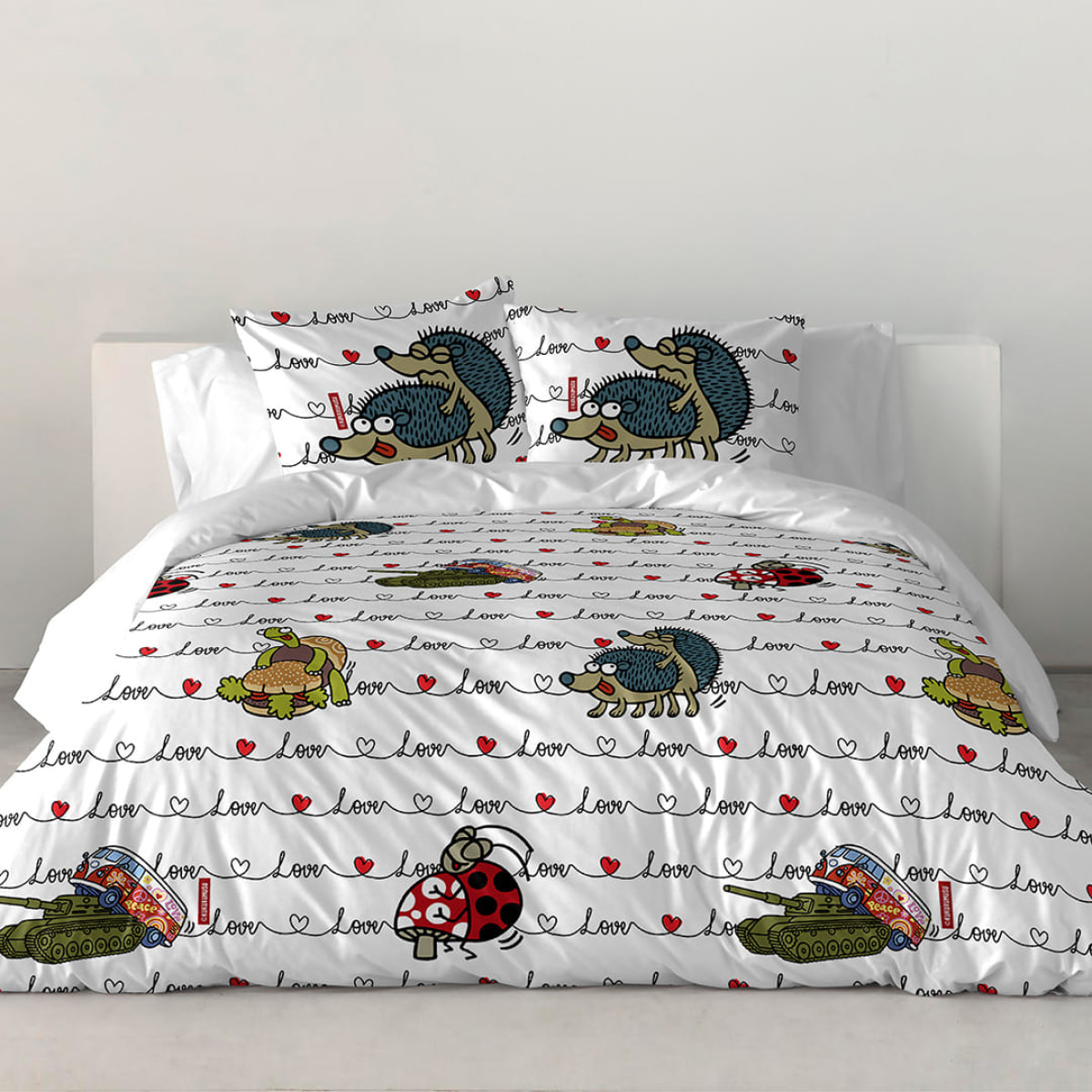 Funda nórdica Kukuxumusu Amor - 100% algodón -