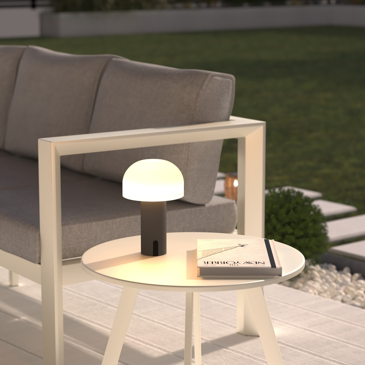 Lampe USB d'extérieurled "Jany" graphite H22cm