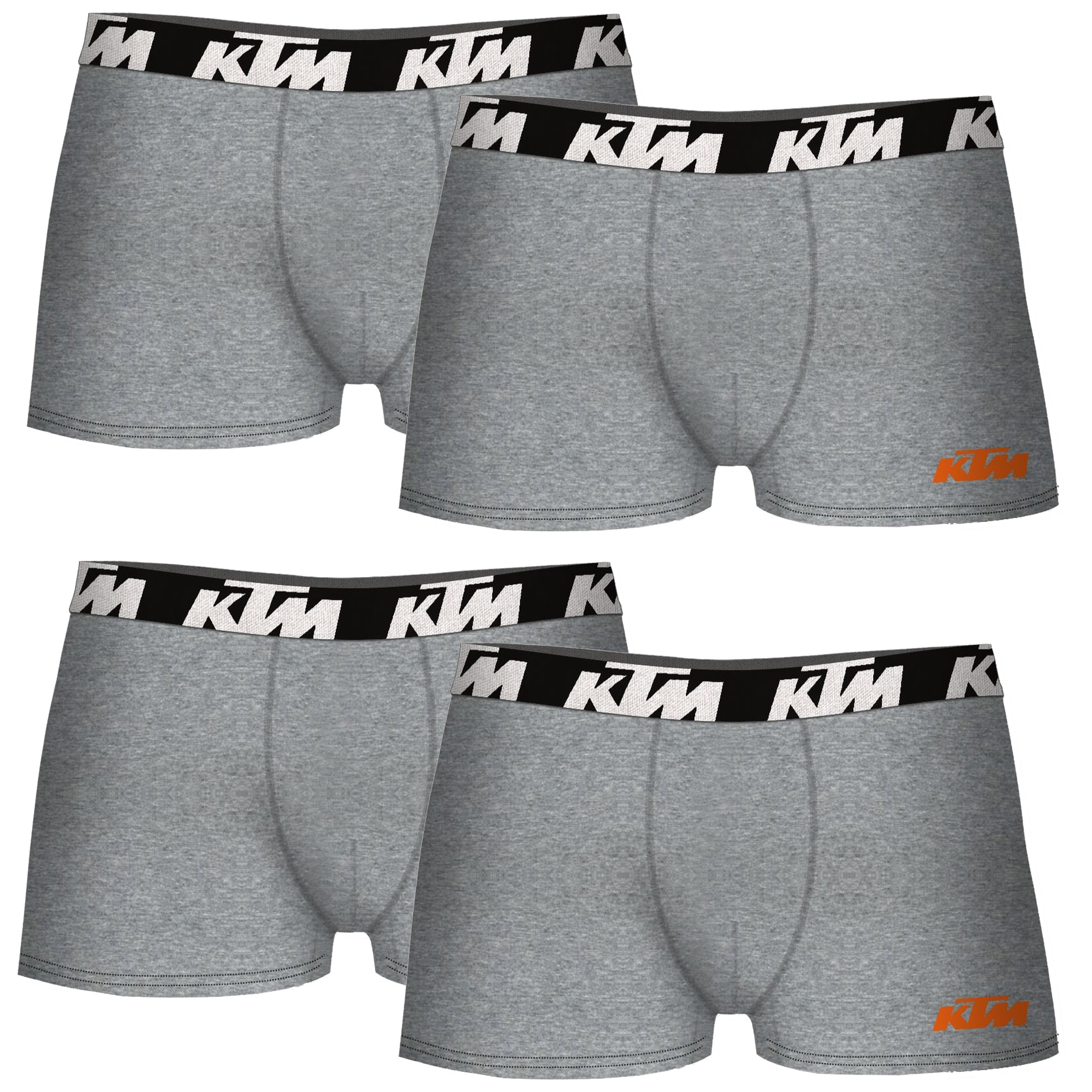 Set de 4 calzoncillos bóxer ktm  gris claro