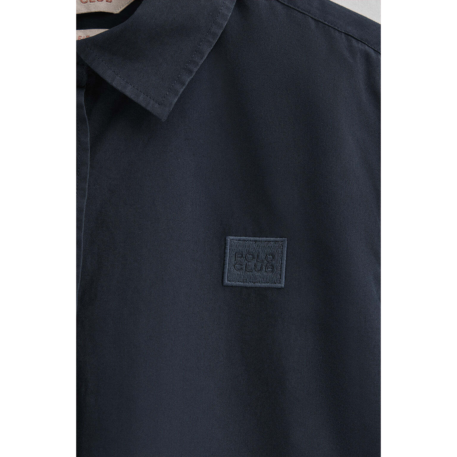 Camicia blu marino slim fit con logo Polo Club