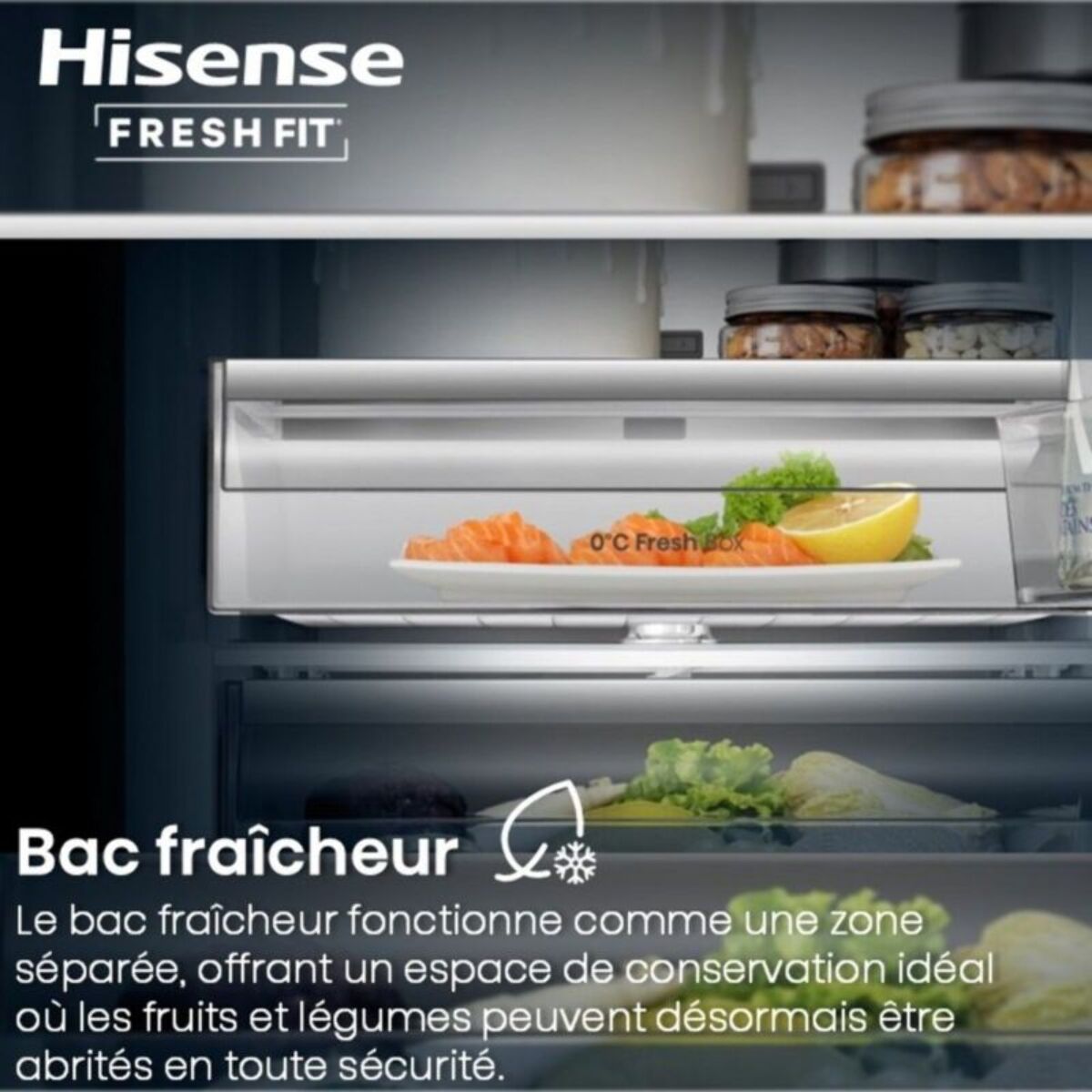 Réfrigérateur combiné HISENSE RB5K330GSFC freshfit
