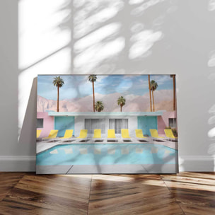 Tableau californie Une Journée à la piscine Tableau alu Dibond