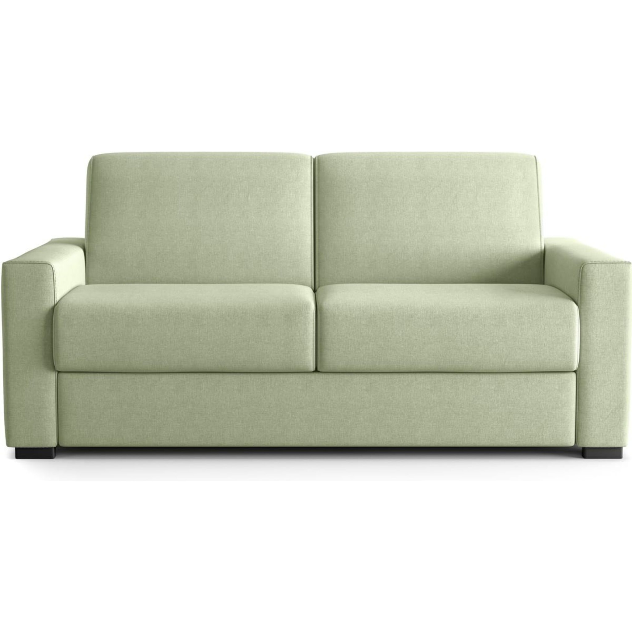 Canapé droit convertible 3 places en tissu chenille - ouverture express - ANZIO