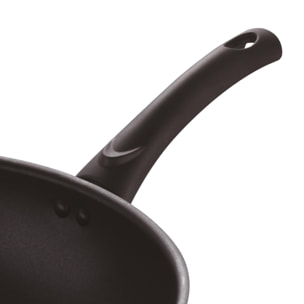 Wok de ø32x8,8cm en aluminio prensado