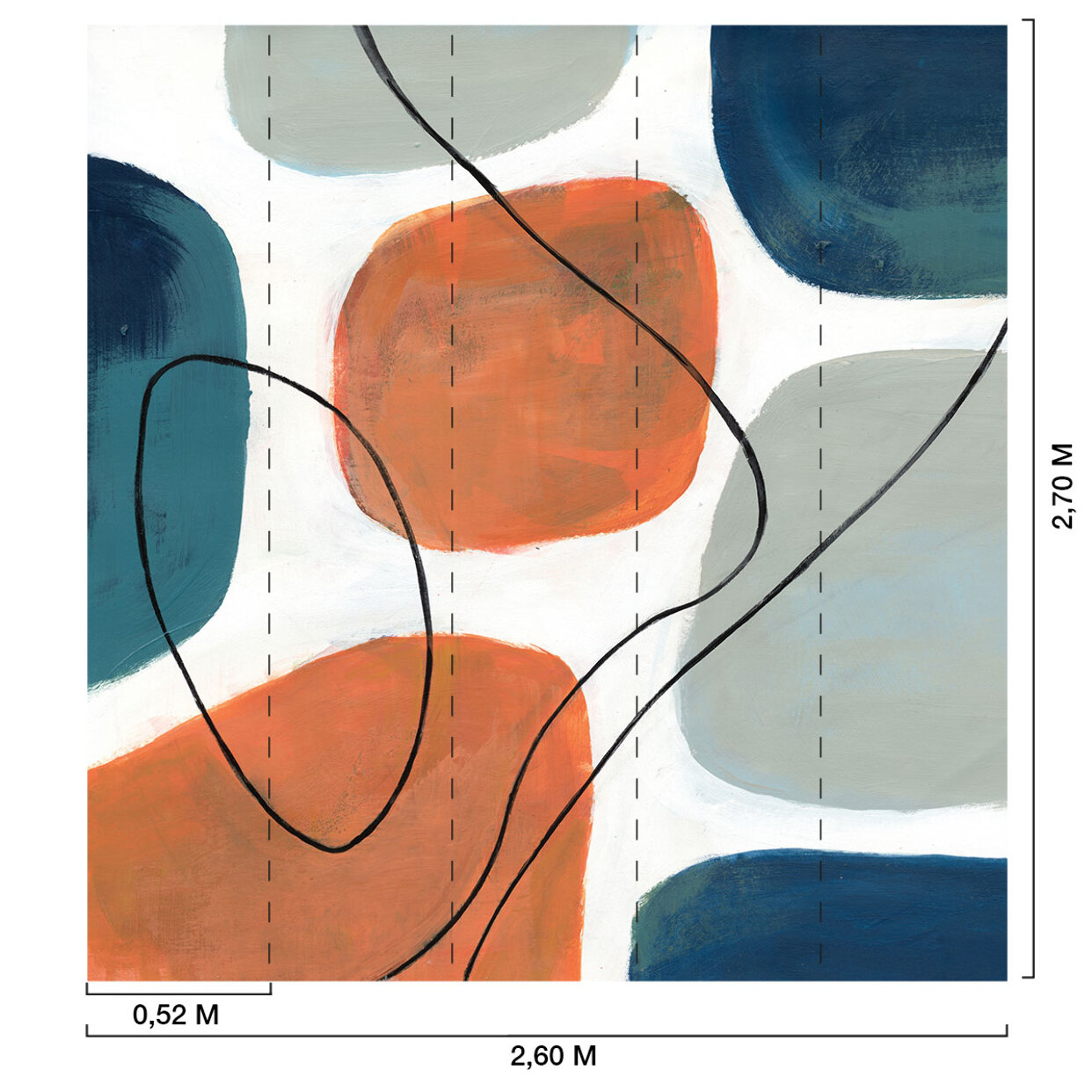 Papier peint graphique bohotitude Intissé