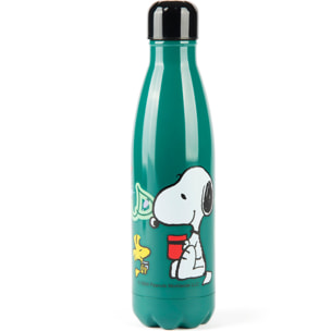 Bouteille isotherme Excelsa – Peanuts Shiny And Bright, Acier Inoxydable Vert