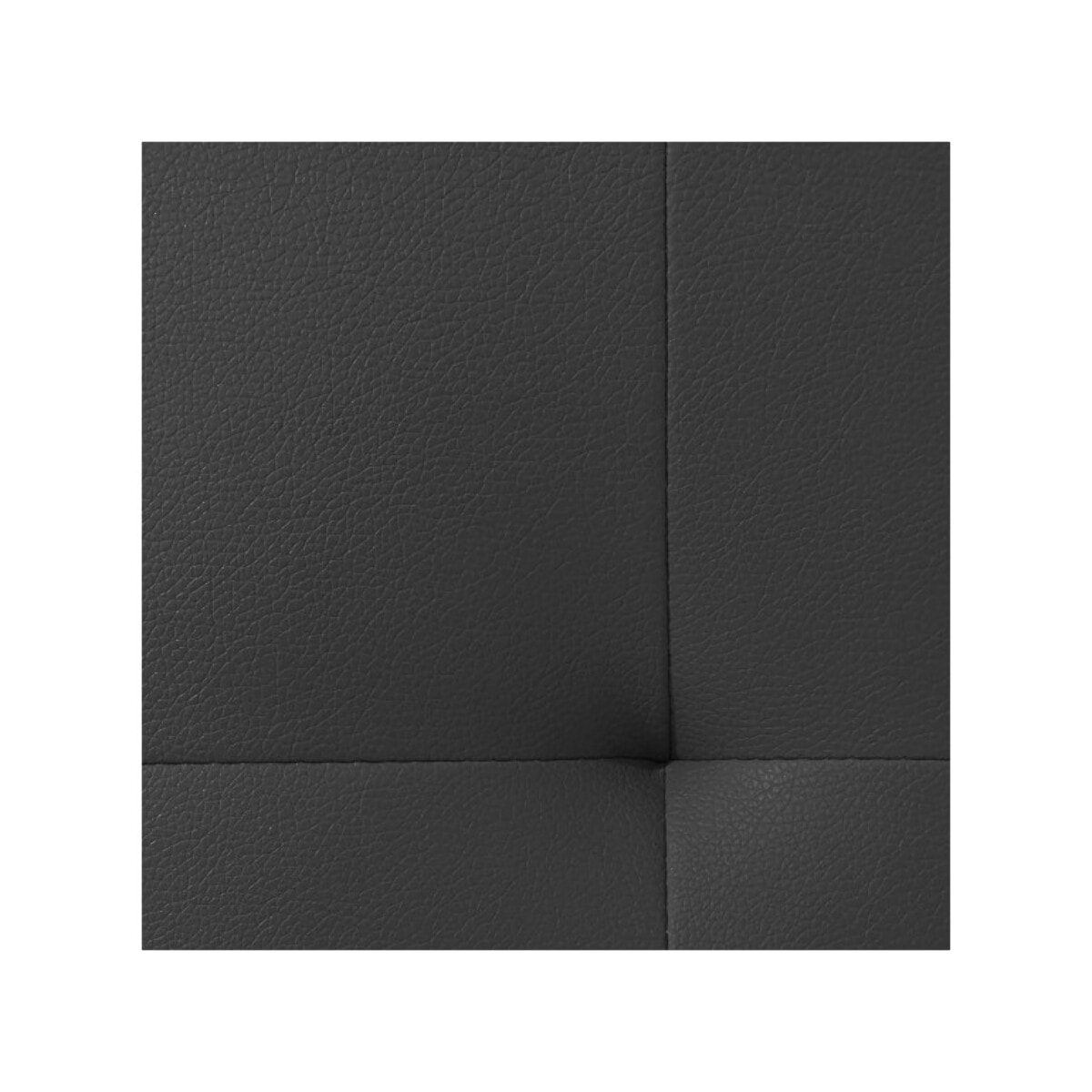 Ensemble lit matelas et sommier 160x200 cm en simili noir - BIANCA