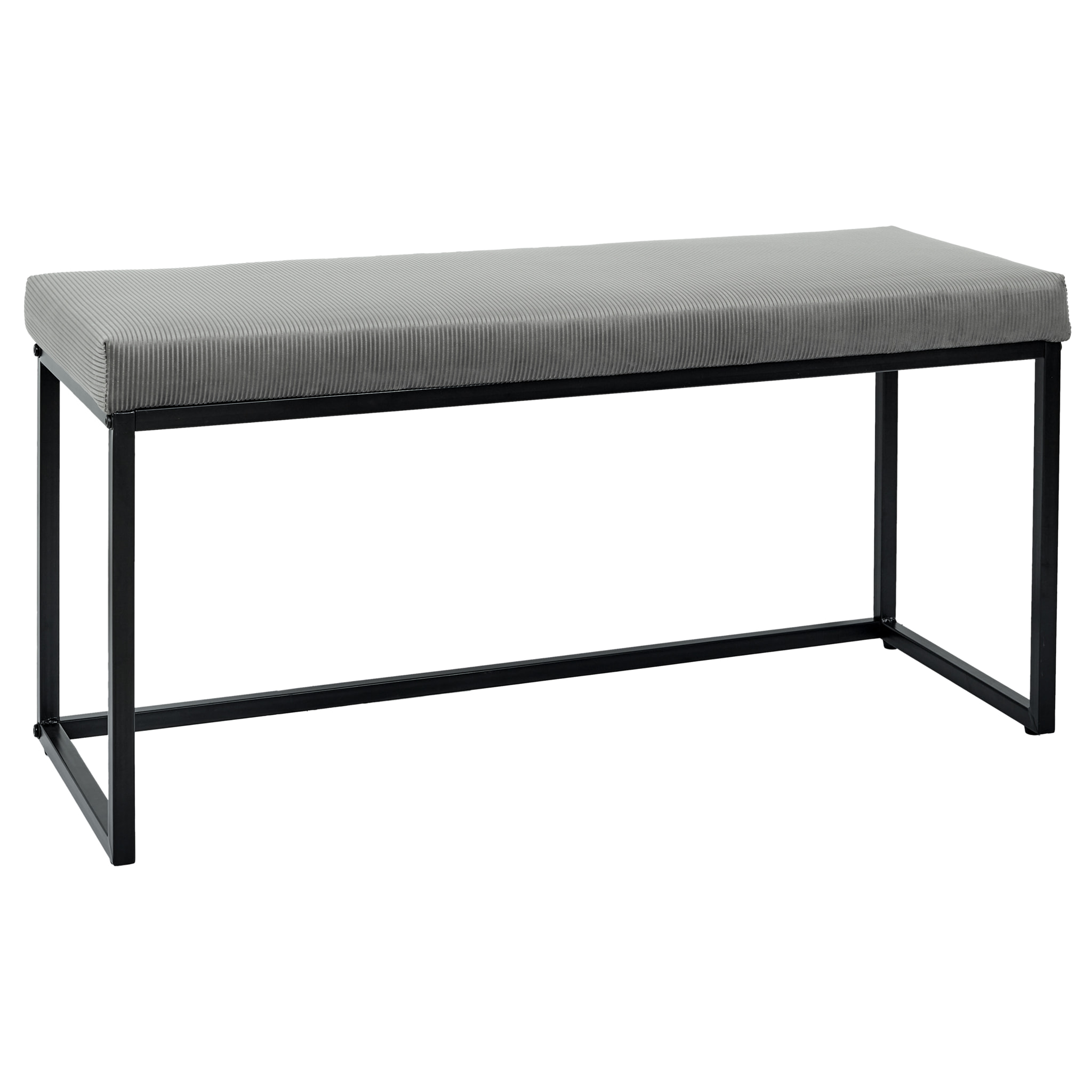 Banc Giulia Gris Velours Cotele