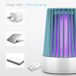 Atrapa mosquitos eléctrico W2. Luz de 368 NM para atrapar mosquitos.