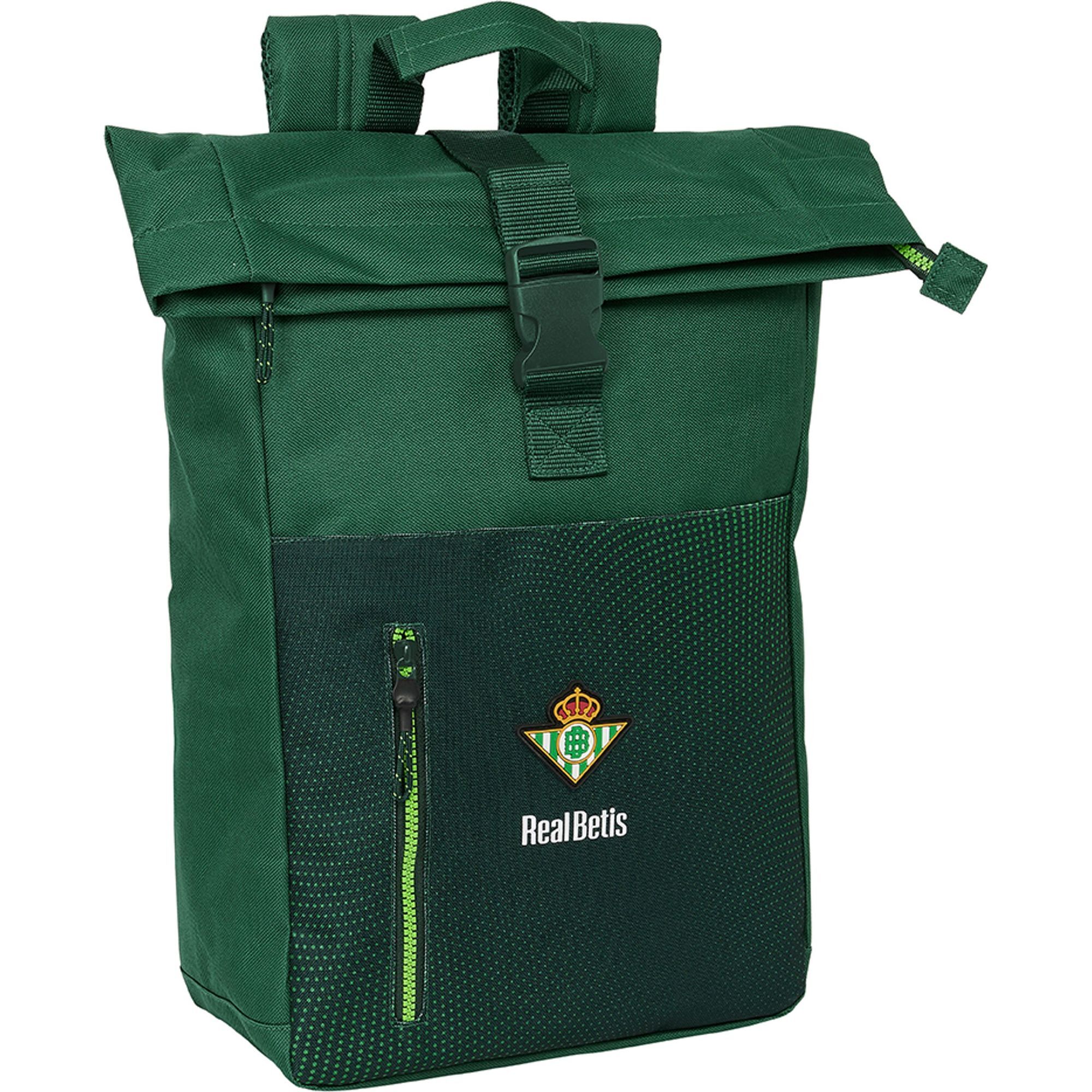 Mochila solapa para portatil 15,6 res real betis balompie