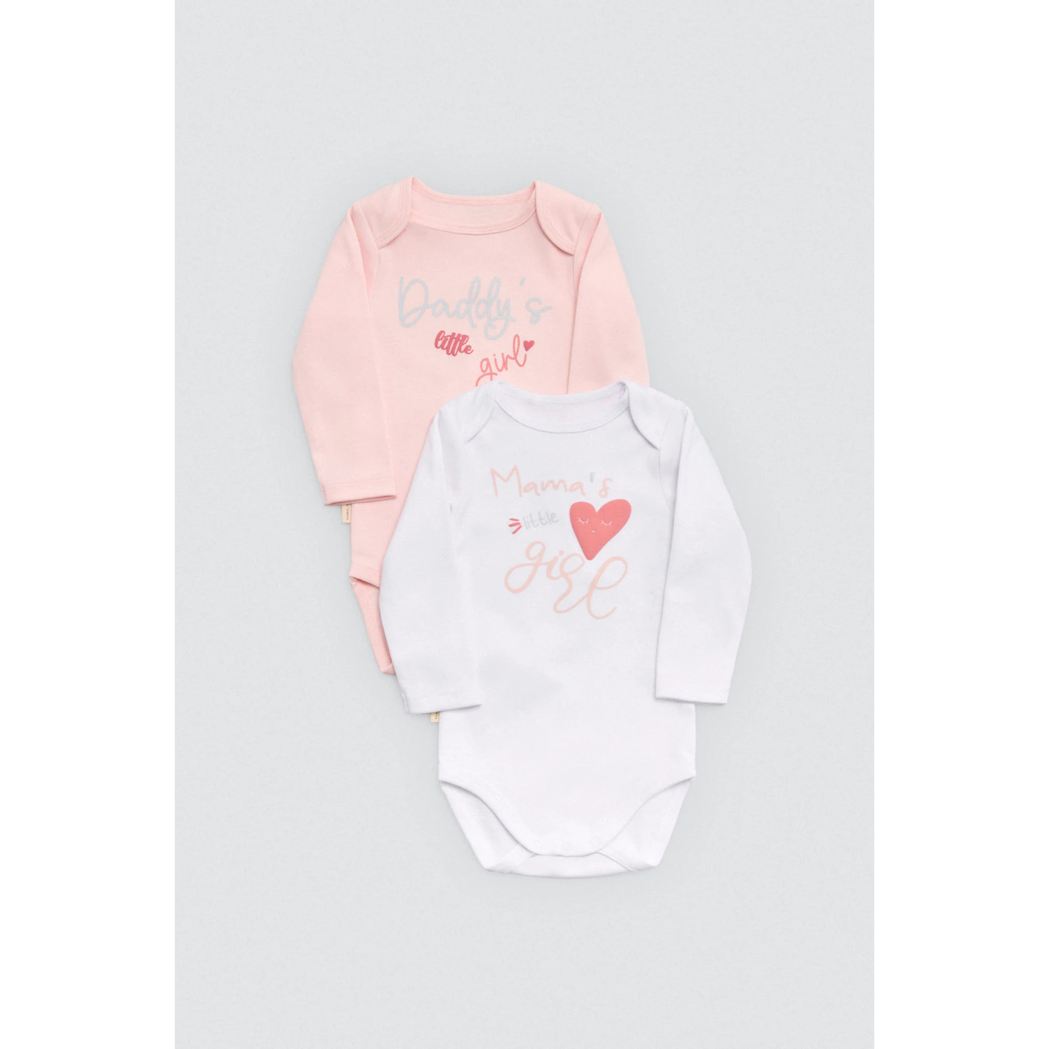 Confezione da 2 body a maniche lunghe per neonato Mama's and Daddy's Girl