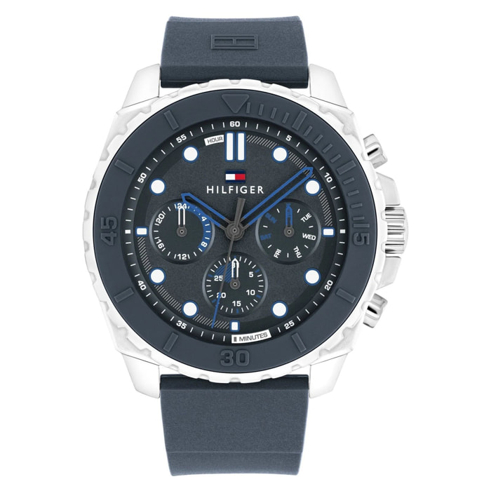 Reloj Tommy Hilfiger 1710687 Hombre Analogico Cuarzo con Correa de Silicona