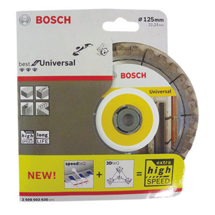 Disque à tronçonner diamanté multi matériaux Expert BOSCH 125 mm - 2608900660