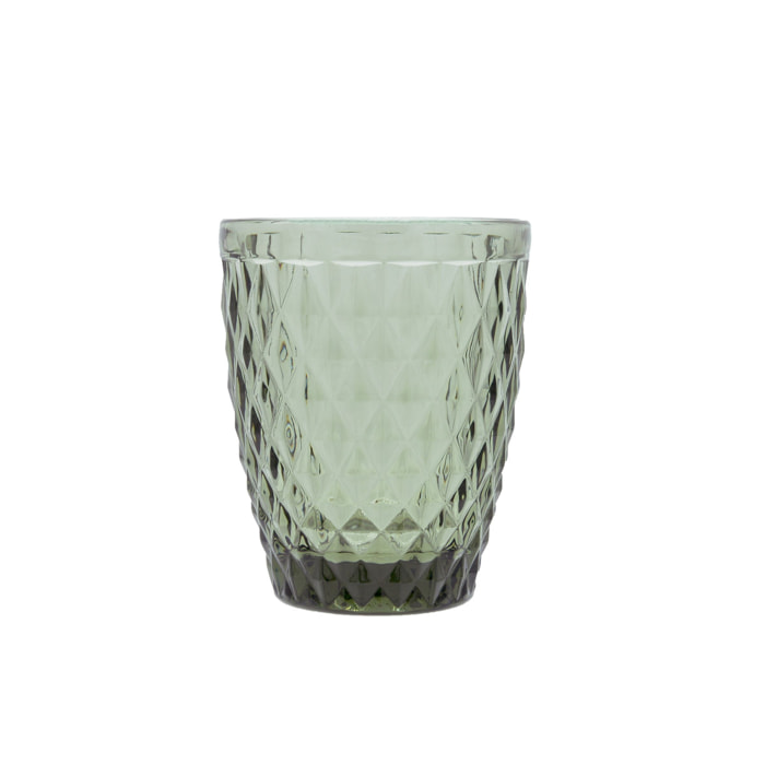 Strass gris - Lote de 6 vasos de 22 cl