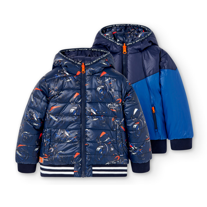 Parka reversible tejido técnico de niño